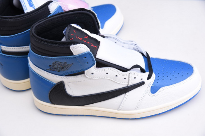 AIR JORDAN 1 TRAVIS SCOTT WHITE BLUE AND BLACK DH3227-105