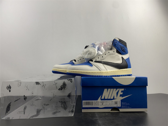 AIR JORDAN 1 TRAVIS SCOTT WHITE BLUE AND BLACK DH3227-105
