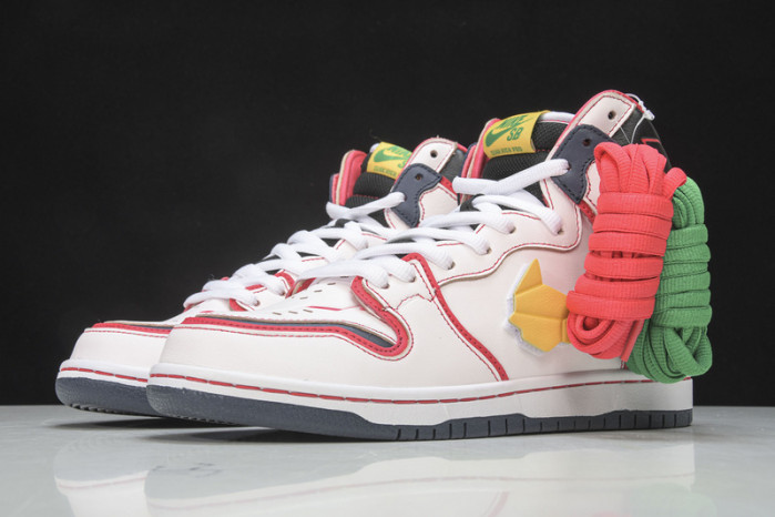 Gundam Nike SB Dunk High White DH7717-100