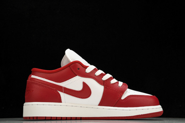 Jordan 1 Low Gym Red White  - 553560-611