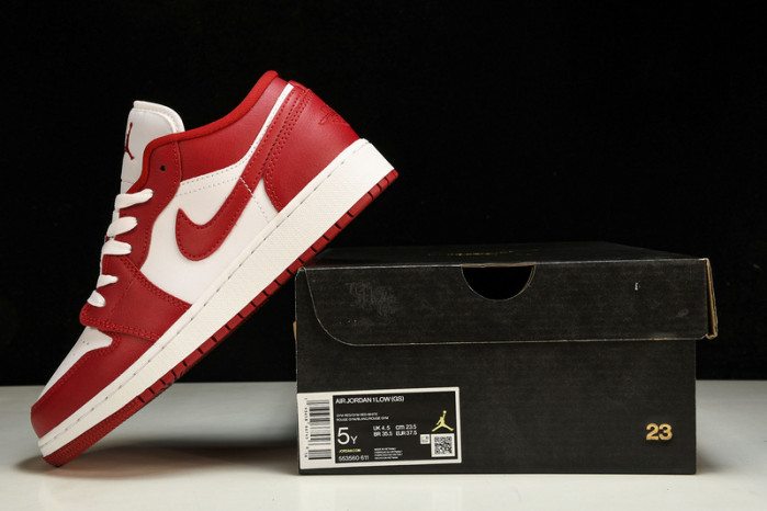 Jordan 1 Low Gym Red White  - 553560-611