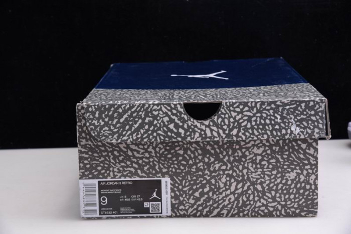 AIR JORDAN 3 “MIDNIGHT NAVY” CT8532-401