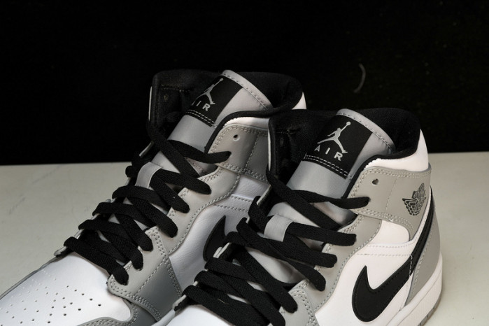 Jordan 1 Mid Light Smoke Grey - 554724-092