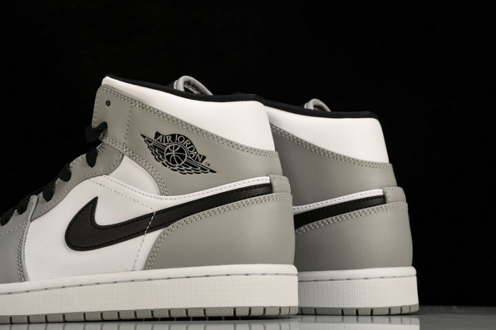 Jordan 1 Mid Light Smoke Grey - 554724-092