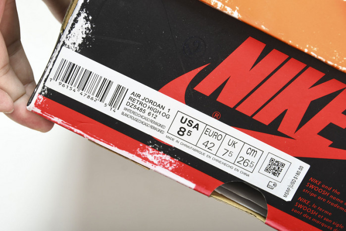 Jordan 1 Retro High OG Chicago Lost and Found DZ5485-612