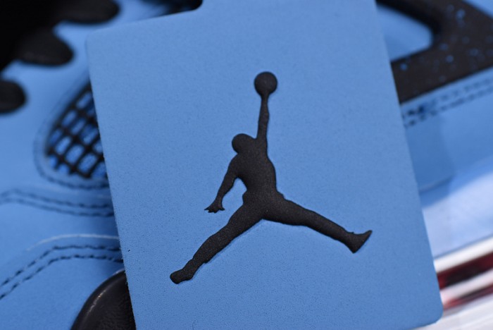Travis Scott x Air Jordan 4 “Houston Oilers”  University Blue 308497-406