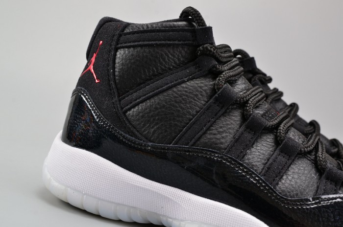 AIR JORDAN 11 RETRO BG (GS) "72-10" black womens 378038-002