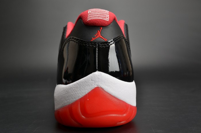 AIR JORDAN 11 RETRO LOF "BRED" BLACK/ RED mens 528895-012