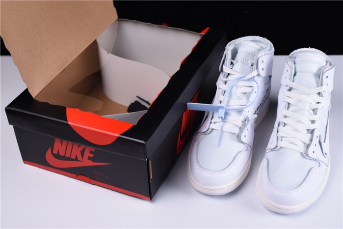 OF Air Jordan 1 Retro High White AQ0818-100