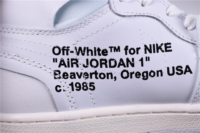 OF Air Jordan 1 Retro High White AQ0818-100